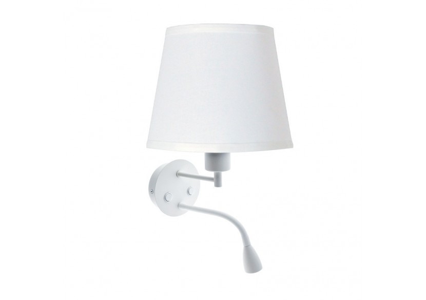 Applique murale "PAIR" E27 avec liseuse LED 3W - L3022-B1 - Barcelona LED