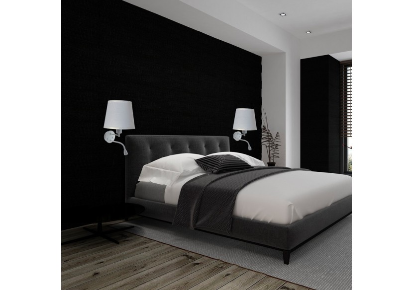 Applique murale "PAIR" E27 avec liseuse LED 3W - L3022-B1 - Barcelona LED