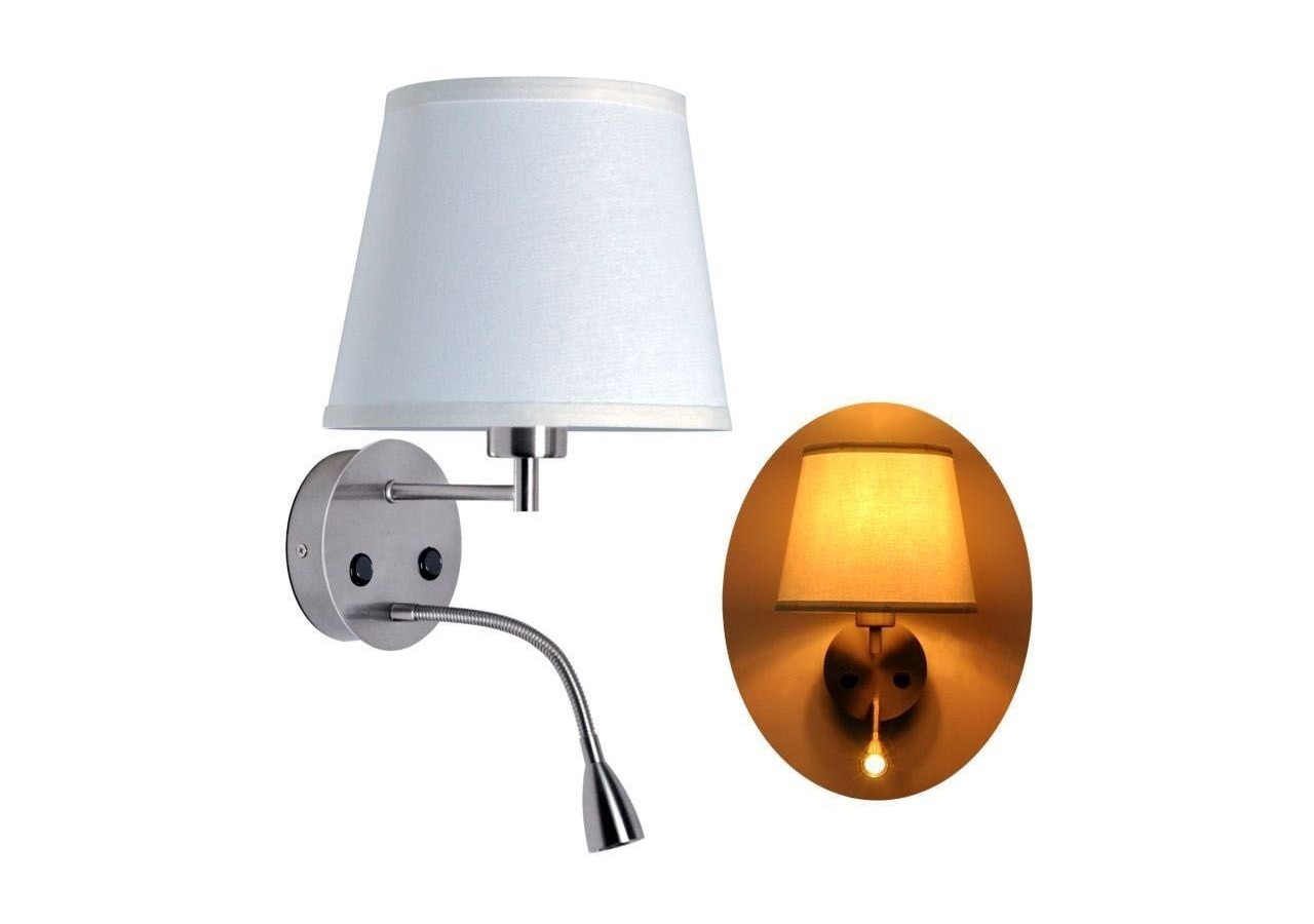 Applique murale "PAIR" E27 avec liseuse LED 3W - L3022-P1 - Barcelona LED