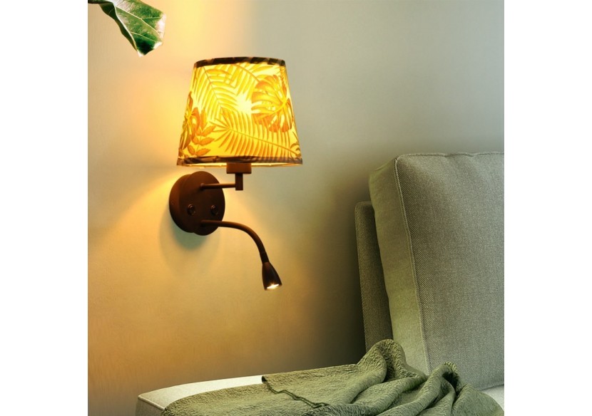 Applique murale "PAIR" E27 avec liseuse LED 3W - L3022-V1 - Barcelona LED