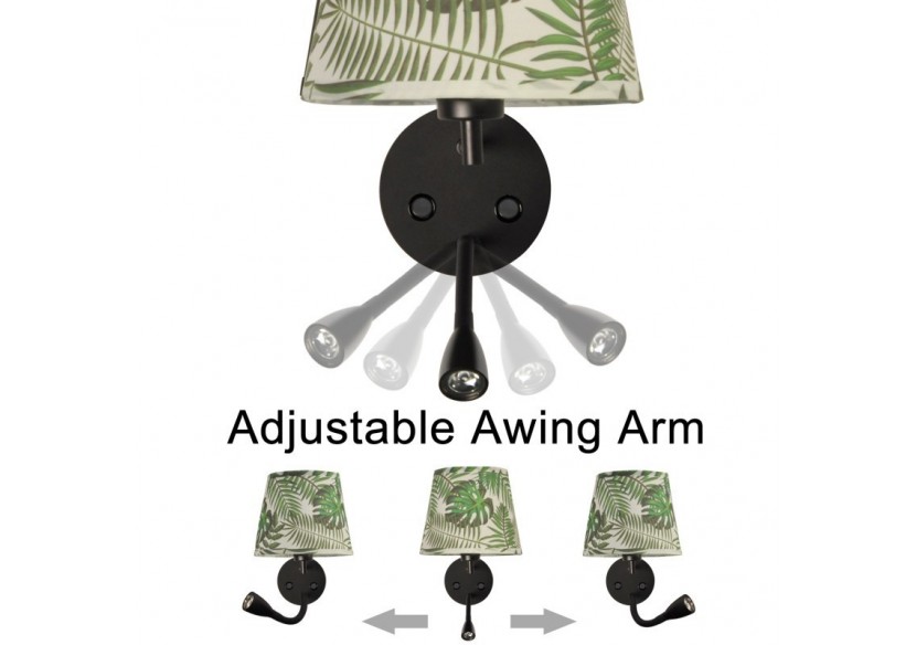 Applique murale "PAIR" E27 avec liseuse LED 3W - L3022-V1 - Barcelona LED