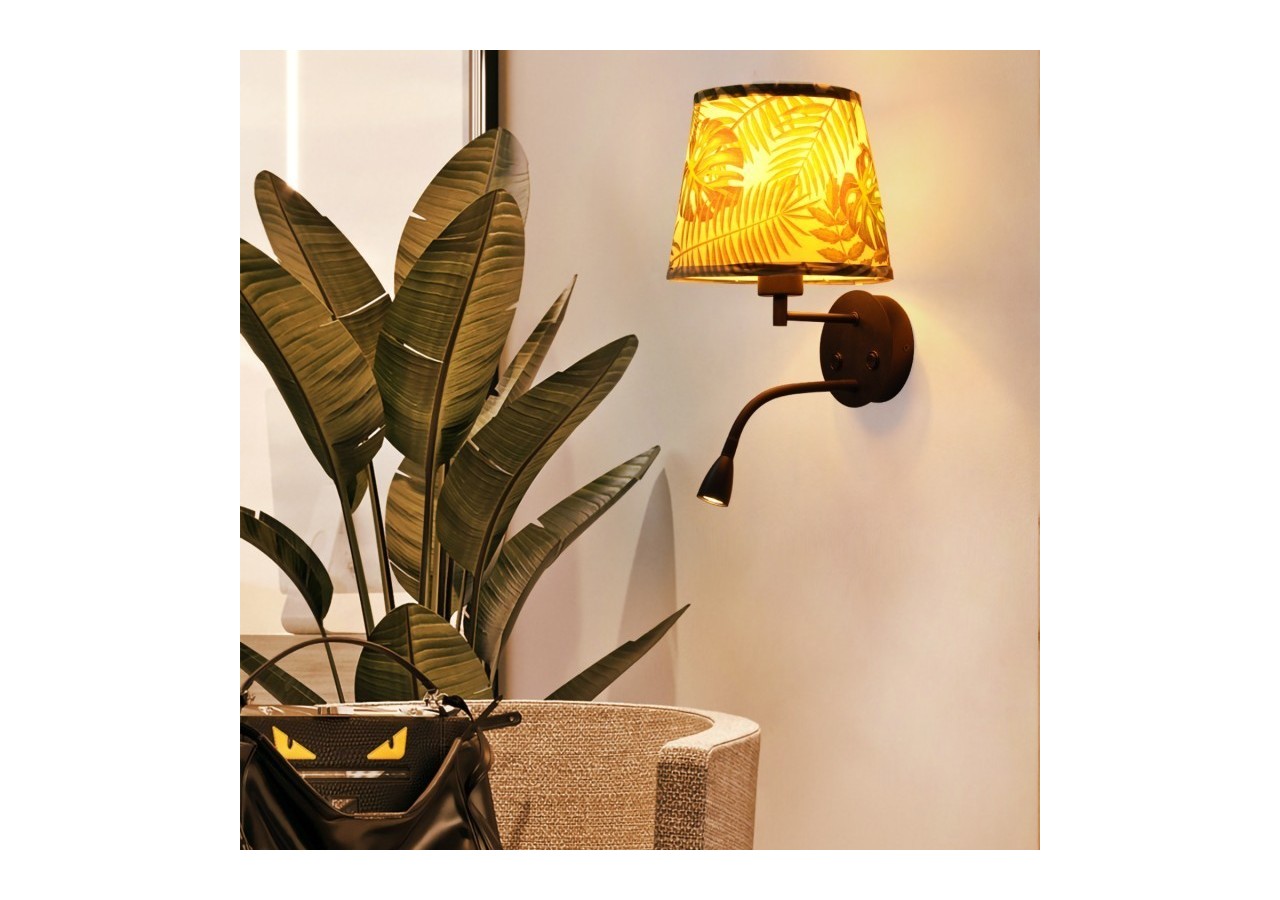 Applique murale "PAIR" E27 avec liseuse LED 3W - L3022-V1 - Barcelona LED