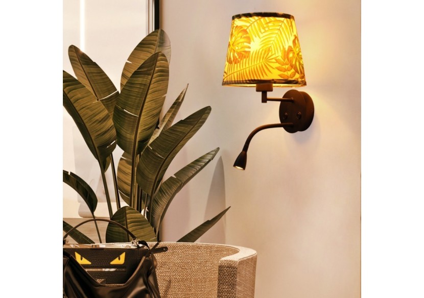 Applique murale "PAIR" E27 avec liseuse LED 3W - L3022-V1 - Barcelona LED