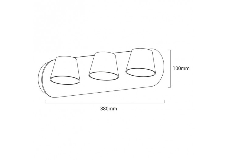 Applique murale LED "Kop-3" - LN1540-3N - Barcelona LED