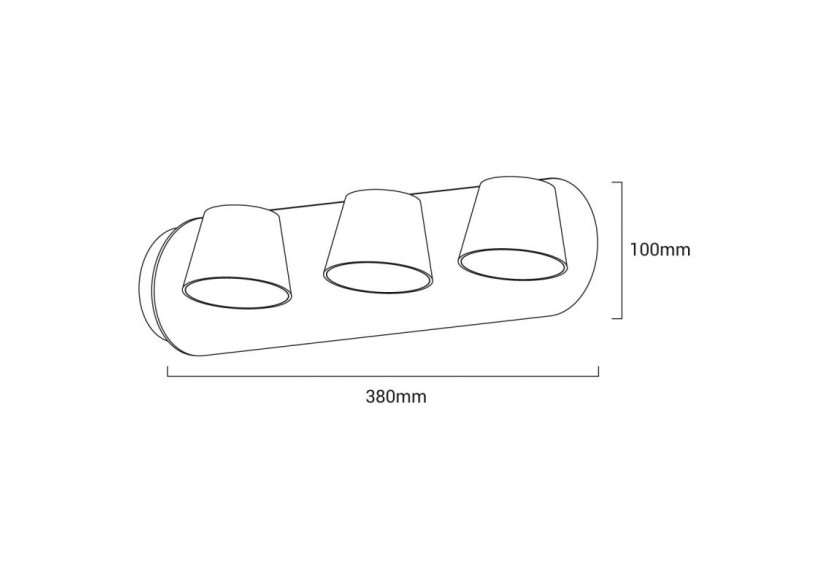 Applique murale LED "Kop-3" - LN1540-3N - Barcelona LED