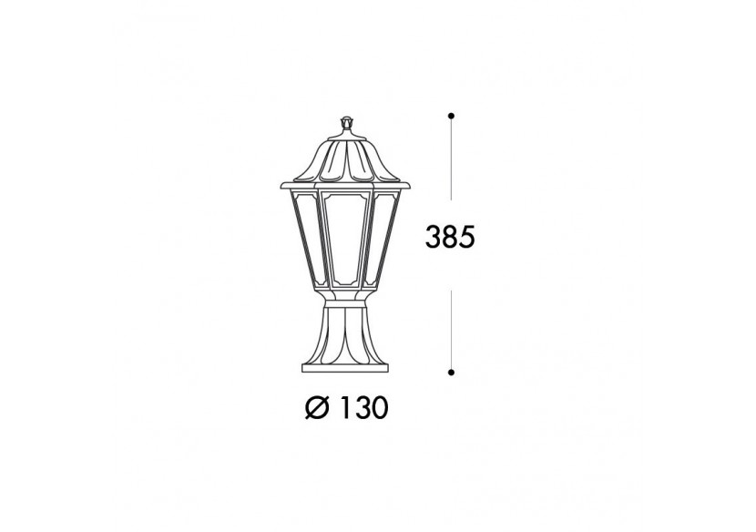 Lanterne sur pied "Mikrolot/Anna" E27 IP55 - E22.110.000.AYE27 - Barcelona LED Lanterne sur pied "Mikrolot/Anna" E27 IP55 - E22.110.000.AYE27 - Barcelona LED