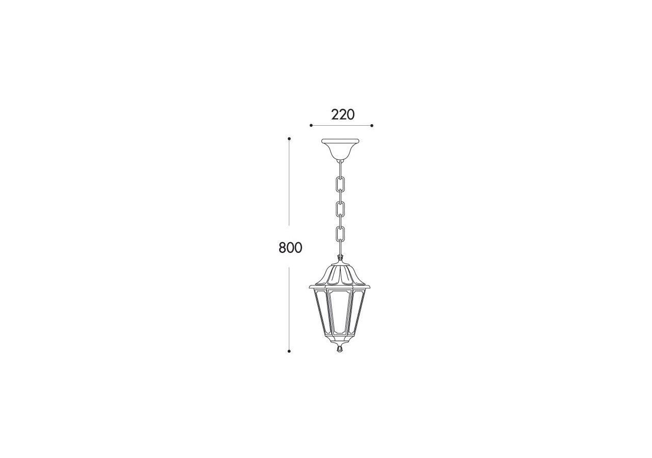 Lanterne en suspension "Sichem/Anna" - E22.120.000.WYE27 - Barcelona LED