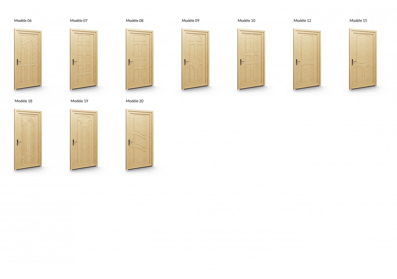 Gamme de portes d'entrée en PVC ClassicLine