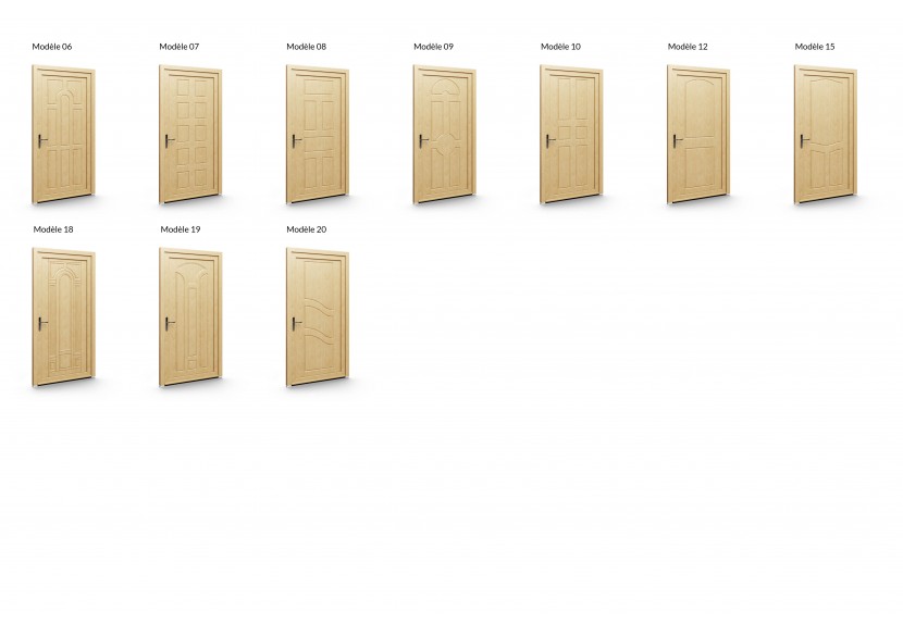 Gamme de portes d'entrée en PVC ClassicLine