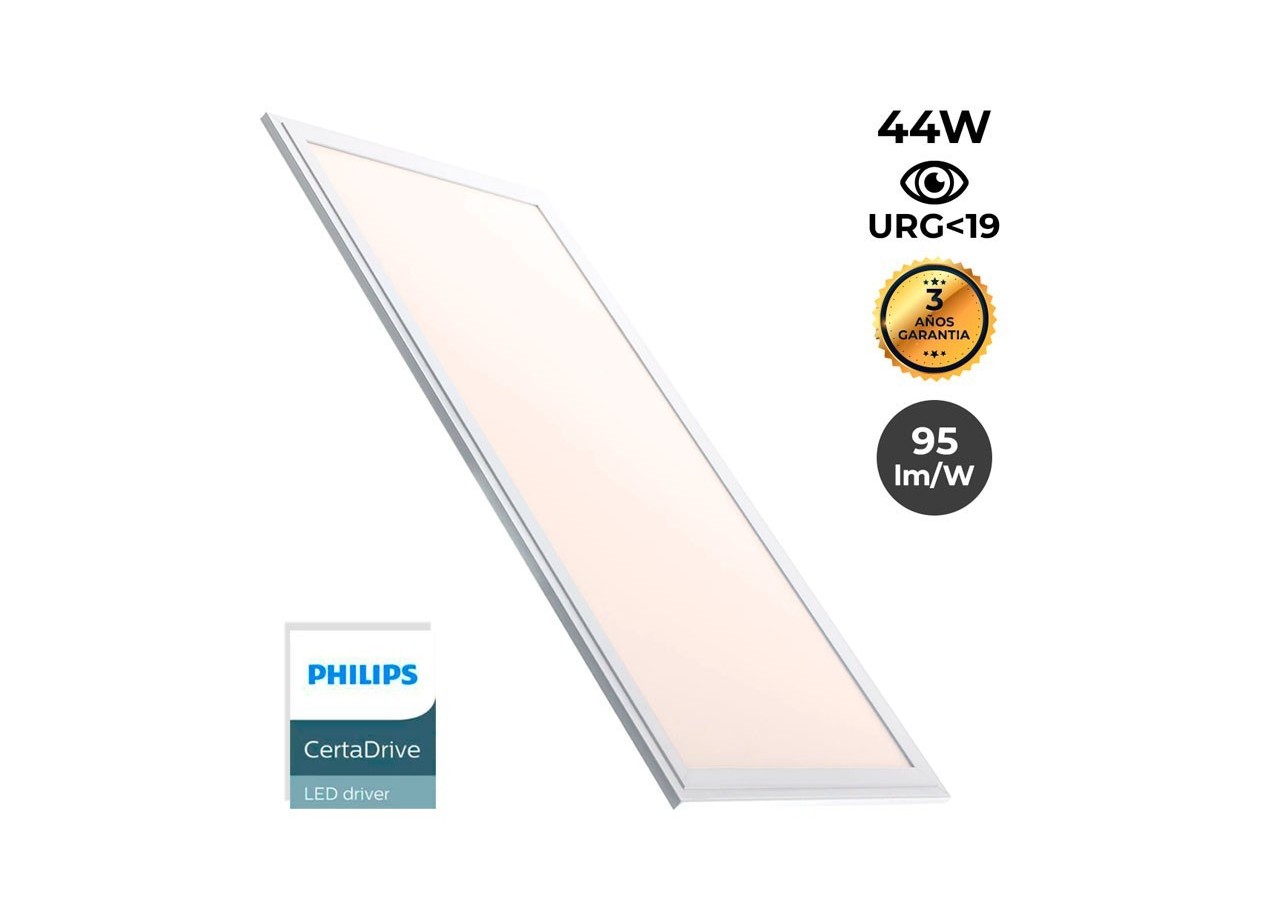 Panneau LED 120x30 extra-plat-Driver Philips-44W-UGR19 - B5236-BN3 - Barcelona LED
