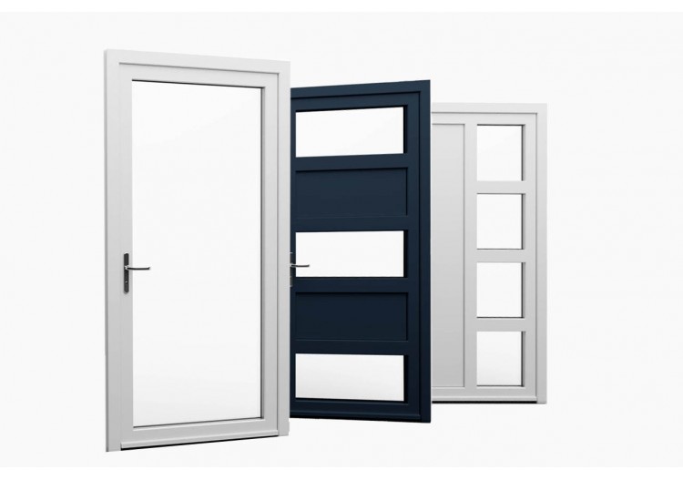 Gamme de portes d'entrée modulaires en PVC