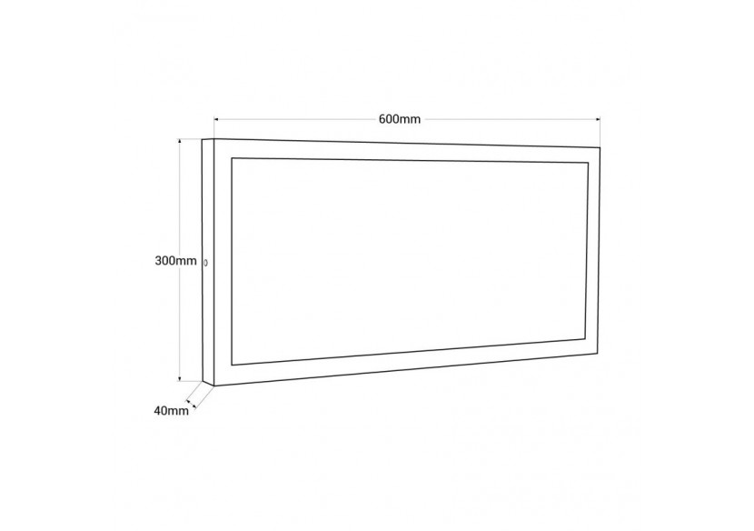 Panneau LED 60x30 24W saillie 2150lm - B4228-BC2 - Barcelona LED