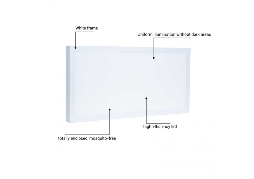 Panneau LED 60x30 24W saillie 2150lm - B4228-BN2 - Barcelona LED