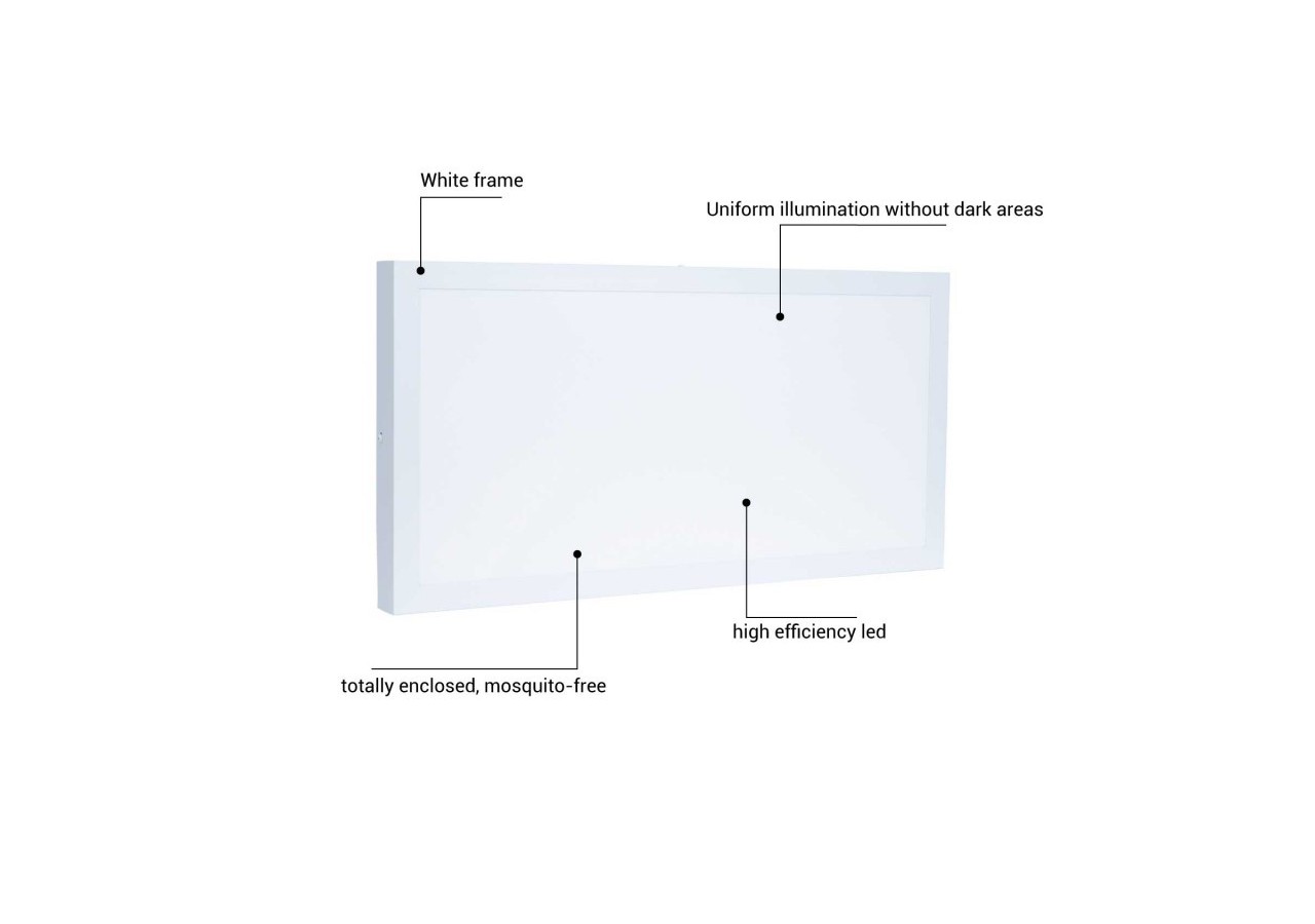 Panneau LED 60x30 24W saillie 2150lm - B4228-BF2 - Barcelona LED