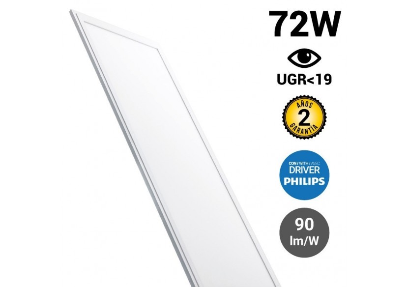 Panneau LED 120x60 extra-plat-Driver PHILIPS-72W-UGR19 - B5234-BF - Barcelona LED