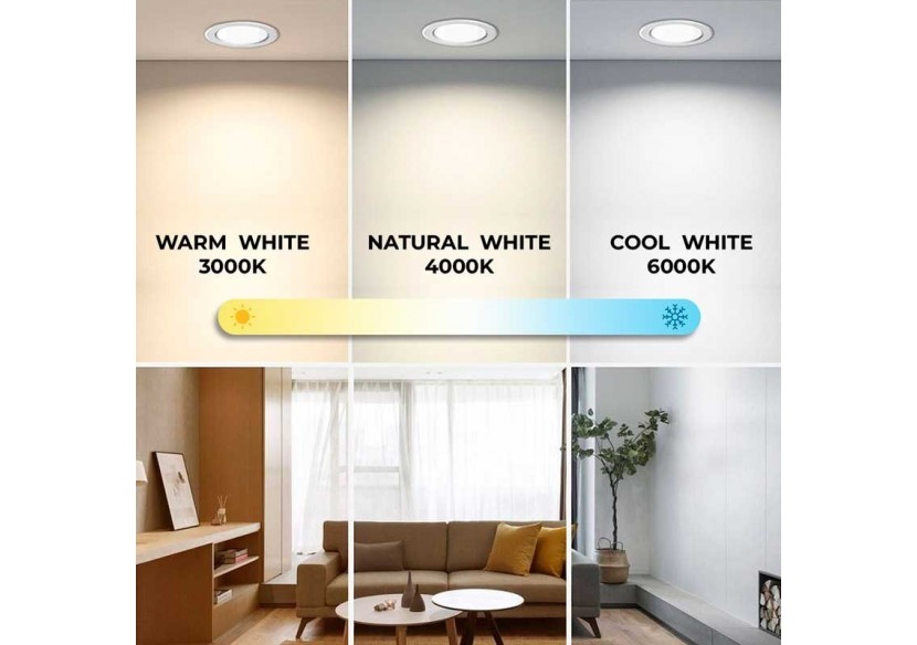 Spot LED encastrable extra-plat rond 12W - B1271-5-BC1 - Barcelona LED Spot LED encastrable extra-plat rond 12W - B1271-5-BC1 - Barcelona LED