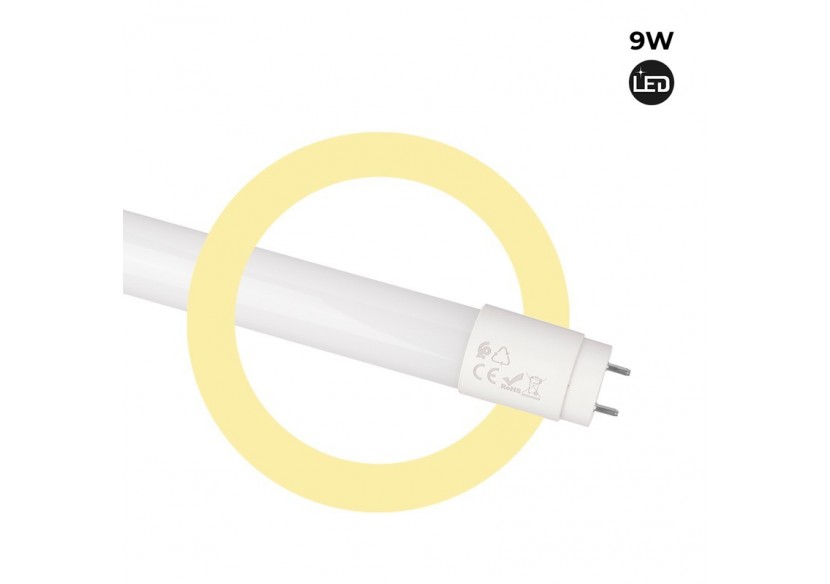 Tube LED T8 9W 600mm en verre 140 LM/W - B4009-5-60BC2 - Barcelona LED