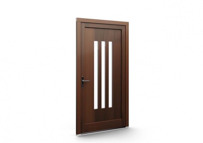 Gamme de portes d'entrée en Bois WoodLine