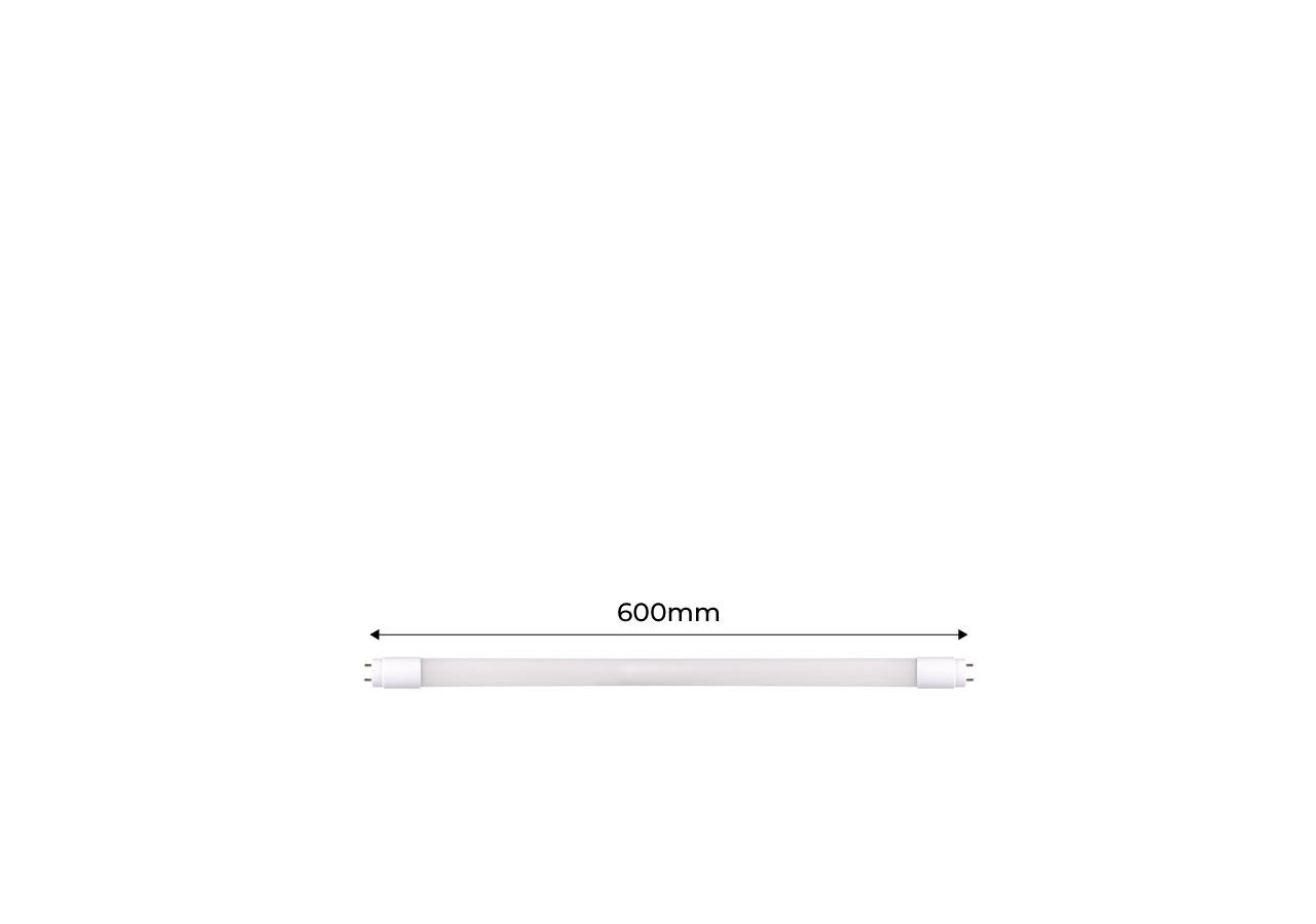 Tube LED T8 9W 600mm en verre 140 LM/W - B4009-5-60BC2 - Barcelona LED