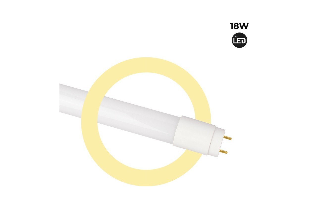 Tube LED T8 18W 1200mm en verre 140 LM/W - B4010-5-120BC8 - Barcelona LED