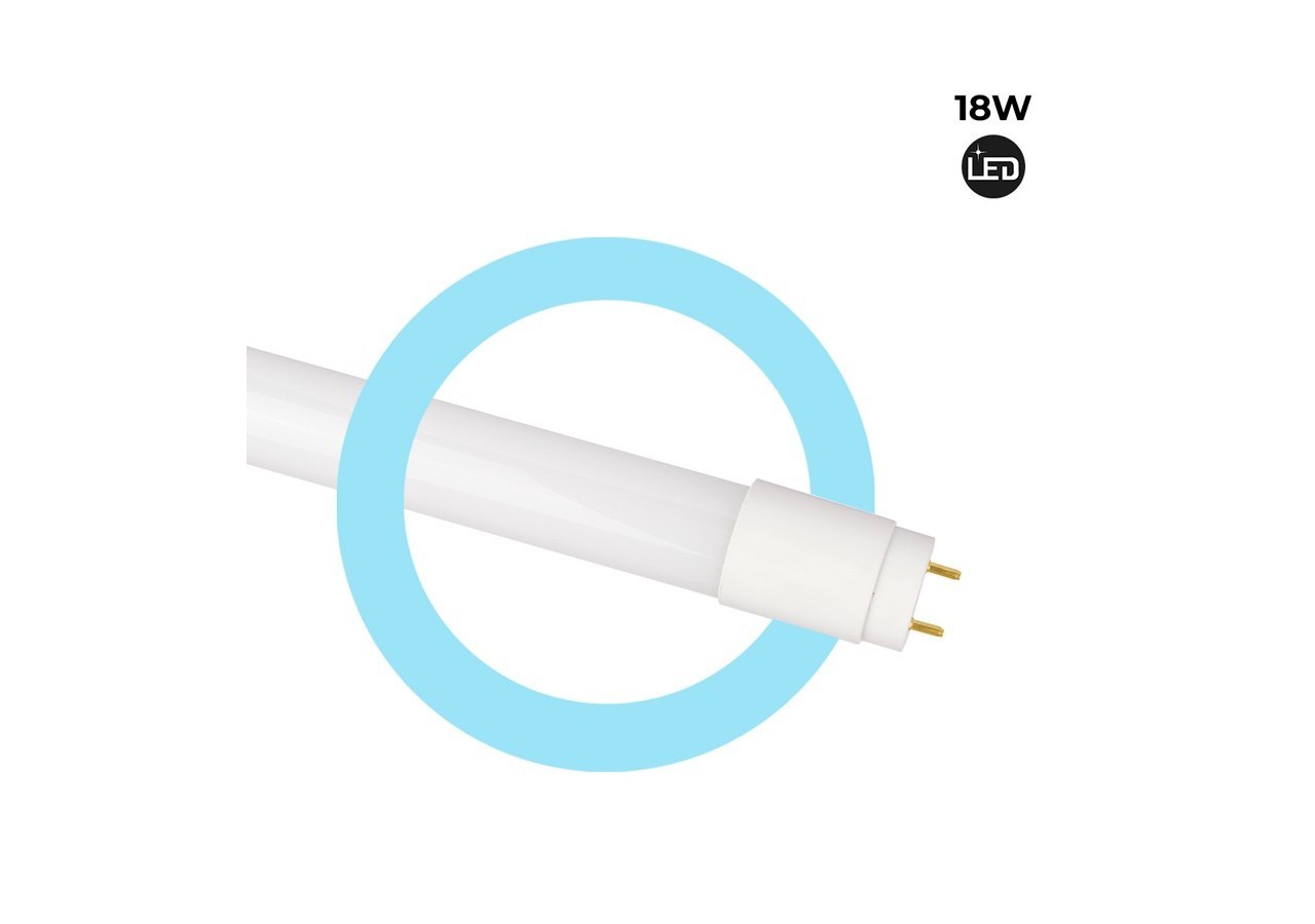 Tube LED T8 18W 1200mm en verre 140 LM/W - B4010-5-120BF8 - Barcelona LED