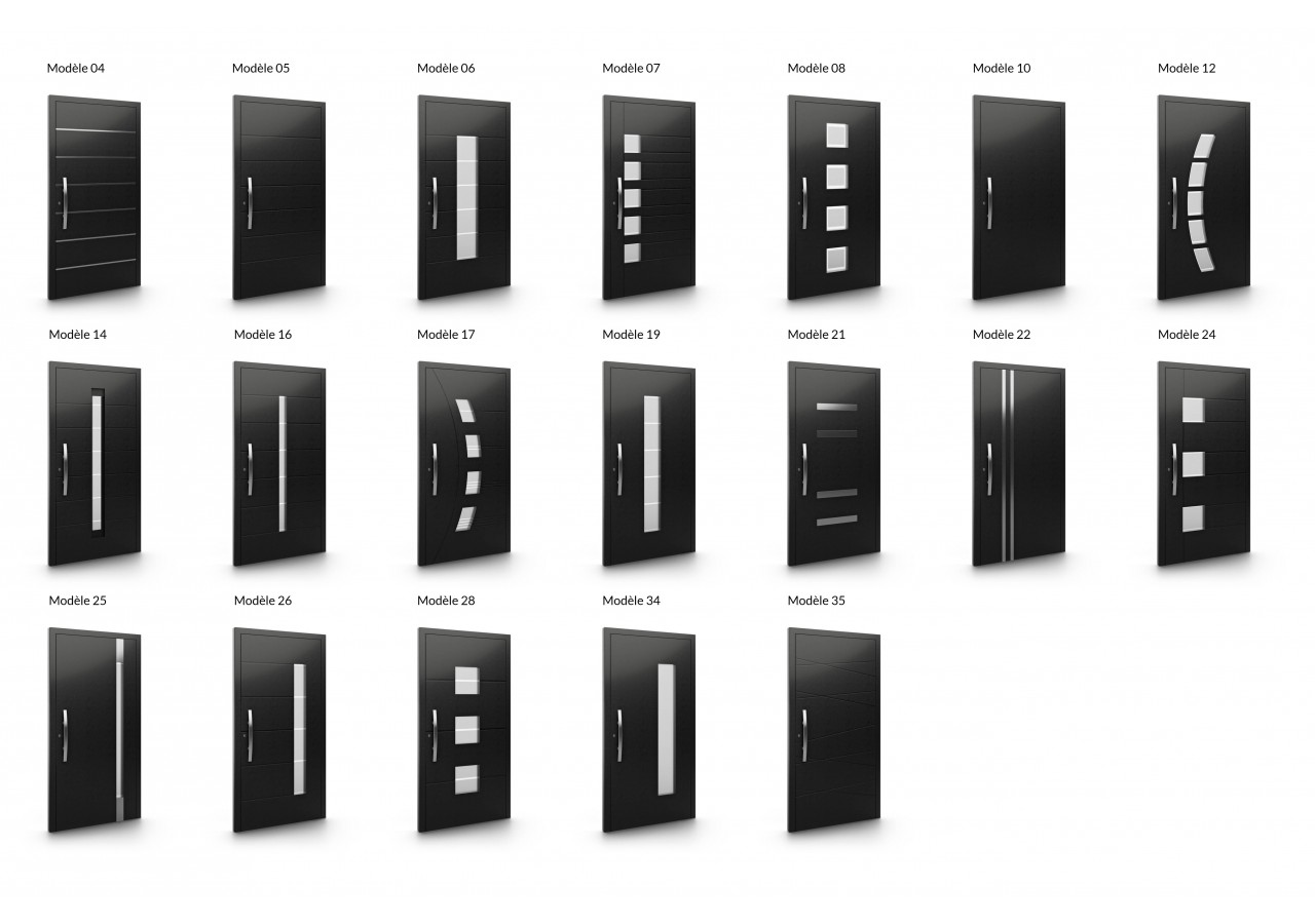 Gamme de portes d'entrée en Alu Despiro