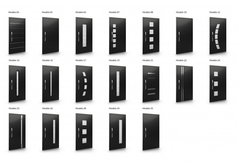 Gamme de portes d'entrée en Alu Despiro