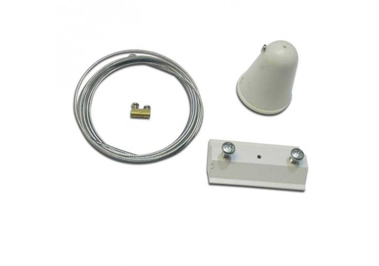 Kit de suspension pour rail monophasé-câble 1,5m (1u.) - BTM-GB08-N - Barcelona LED