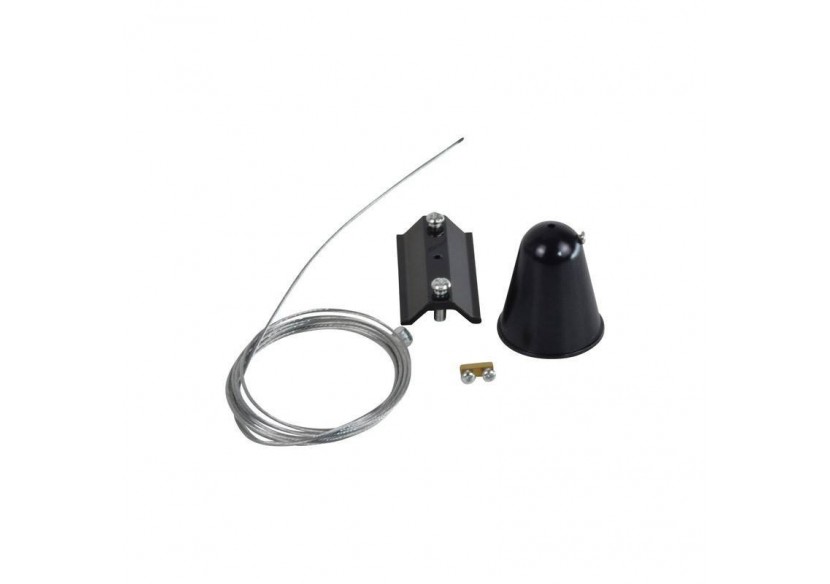 Kit de suspension pour rail monophasé-câble 1,5m (1u.) - BTM-GB08-N - Barcelona LED Kit de suspension pour rail monophasé-câble 1,5m (1u.) - BTM-GB08-N - Barcelona LED