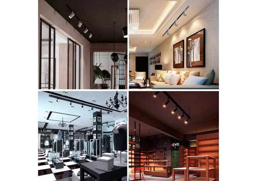 Rail triphasé de 200 cm saillie / suspendu - BTT-200-N - Barcelona LED Rail triphasé de 200 cm saillie / suspendu - BTT-200-N - Barcelona LED