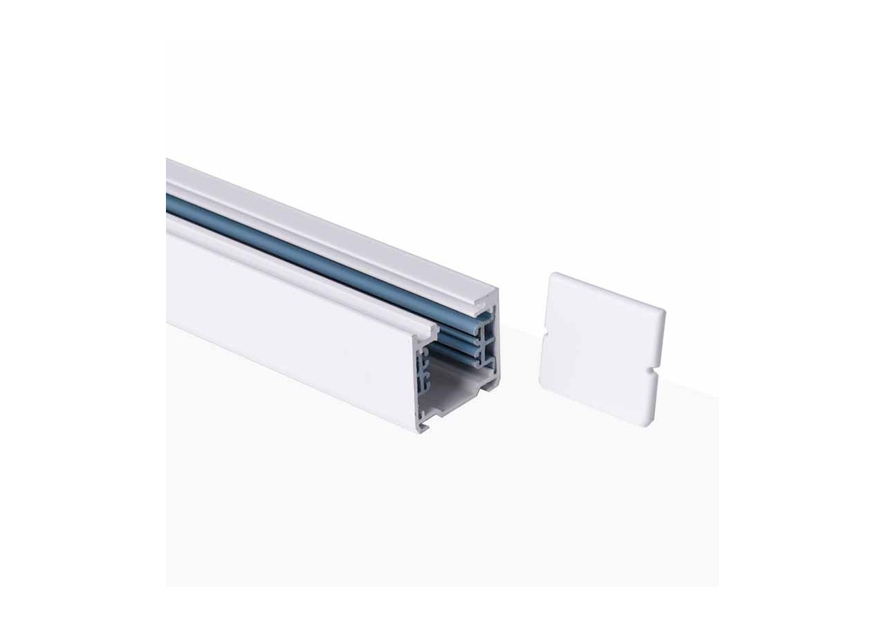 Rail triphasé de 200 cm saillie / suspendu - BTT-200-B - Barcelona LED