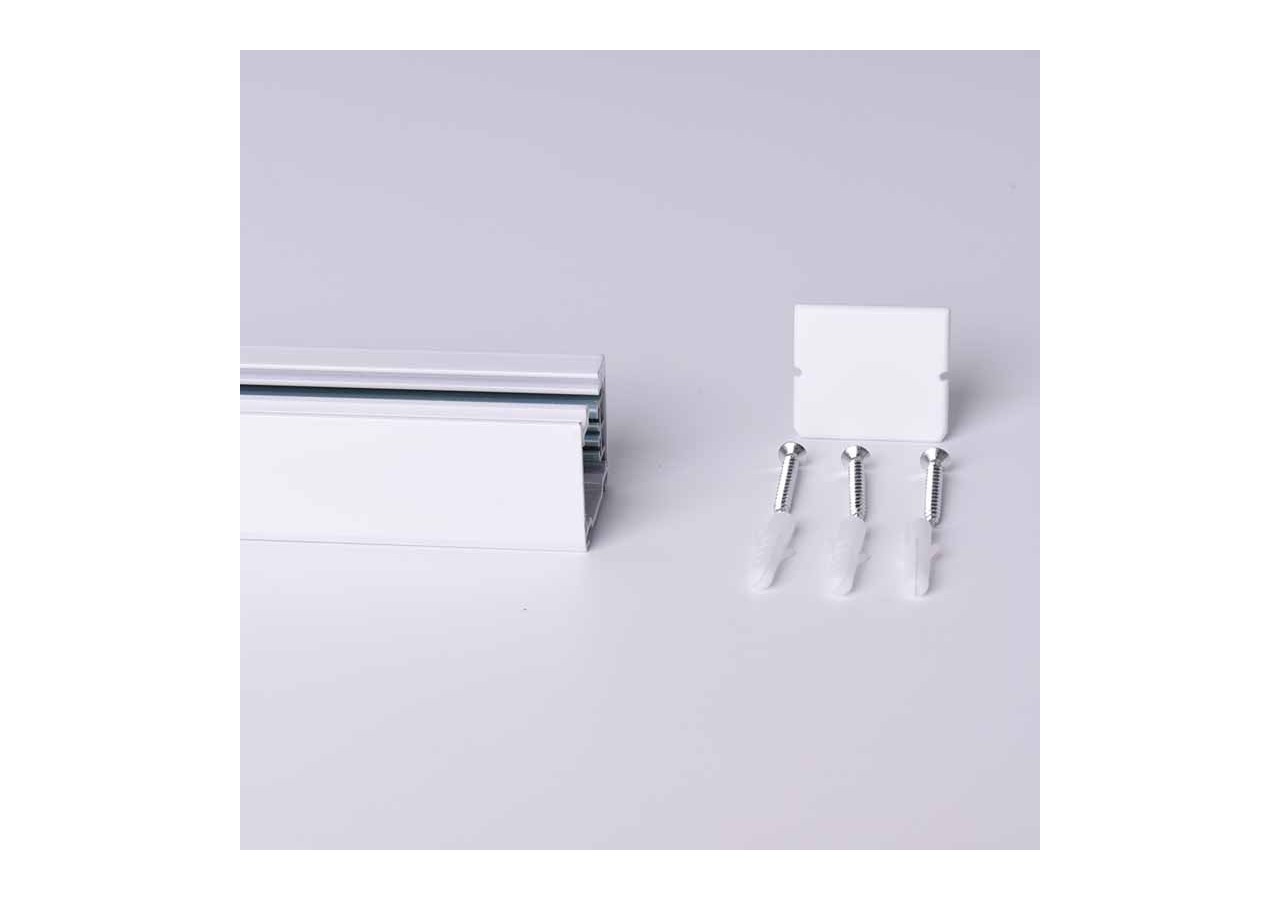 Rail triphasé de 200 cm saillie / suspendu - BTT-200-B - Barcelona LED