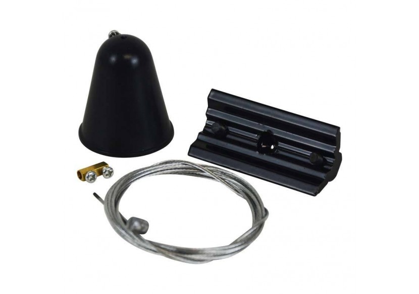 Kit de suspension pour rail triphasé-Câble 1,5m (1 unité) - BTT-GB08-N - Barcelona LED