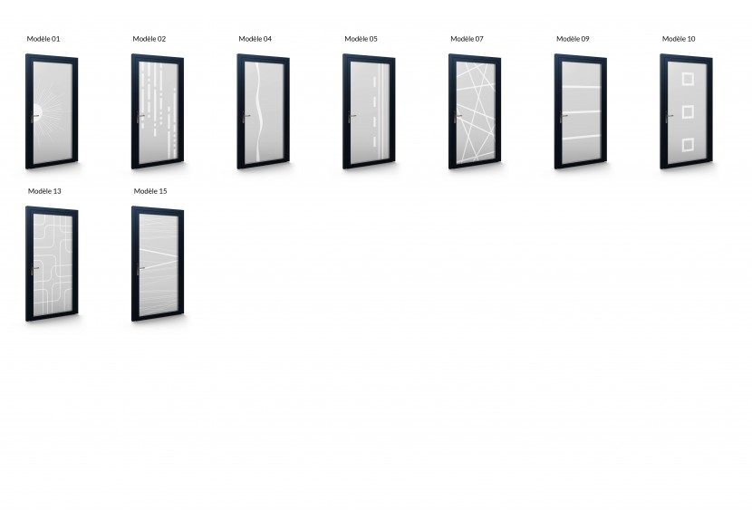 Gamme de portes d'entrée vitrées en Bois