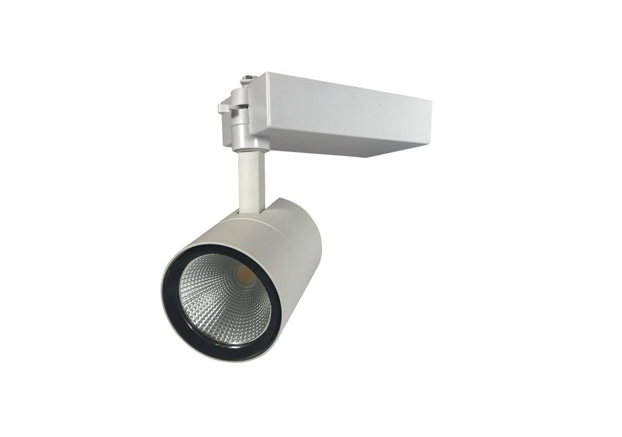 Projecteur LED sur rail monophasé spécial boulangeries-Driver Philips-LED COB-40W - B00574-B-PAN - Barcelona LED