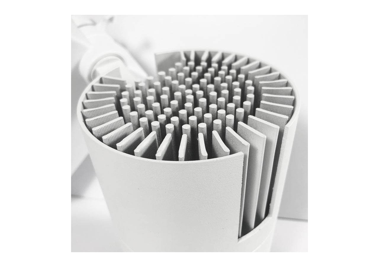 Projecteur LED sur rail monophasé spécial boulangeries-Driver Philips-LED COB-40W - B00574-B-PAN - Barcelona LED