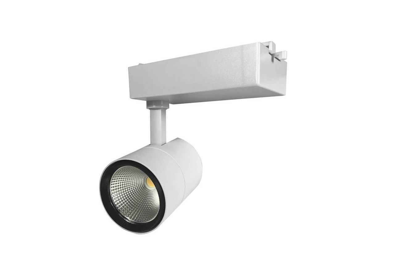 Projecteur LED sur rail monophasé spécial boulangeries-Driver Philips-LED COB-40W - B00574-B-PAN - Barcelona LED