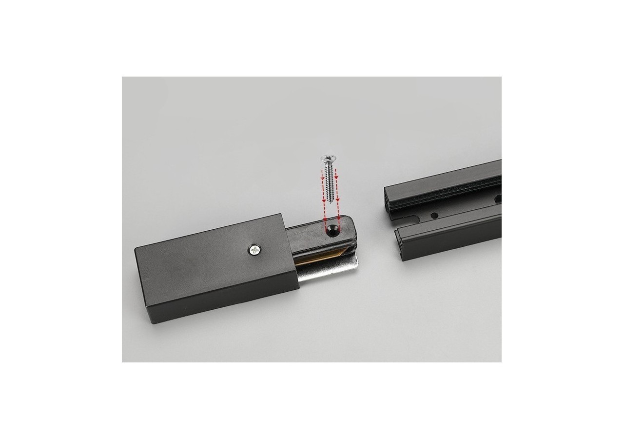 Rail monophasé en saillie pour spots LED-barre de 1 mètre - BTM-100-N - Barcelona LED