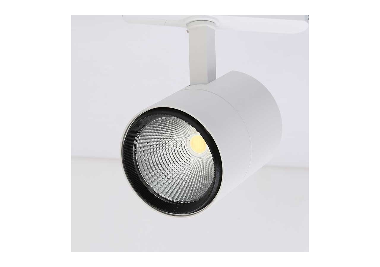 Spot LED pour rail triphasé 30W pour fruits et légumes noir - B00591-B-FYV - Barcelona LED