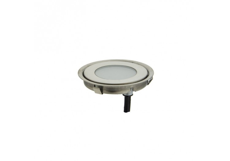 Kit 6 spots LED encastrables au sol diamètre 58x9mm 0,5W 12V-DC IP67 - BA50001-BC - Barcelona LED 2