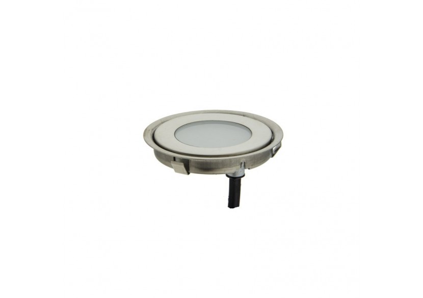 Kit 6 spots LED encastrables au sol diamètre 58x9mm 0,5W 12V-DC IP67 - BA50001-AZ - Barcelona LED