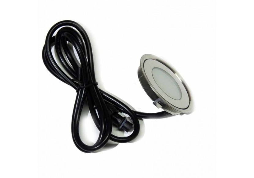 Kit 6 spots LED encastrables au sol diamètre 58x9mm 0,5W 12V-DC IP67 - BA50001-AZ - Barcelona LED