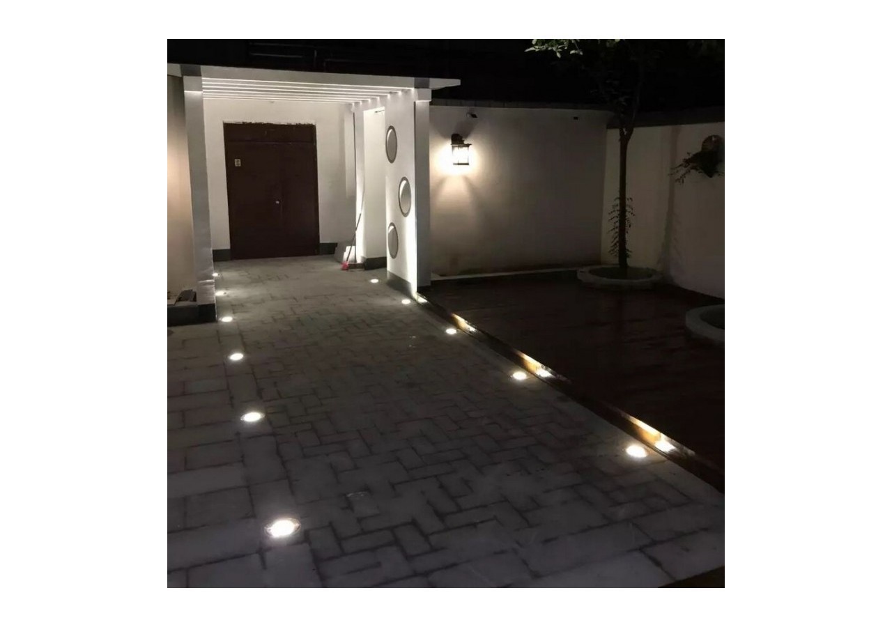 Spot encastrable au sol 0.5W 12V-DC IP67 diamètre 60x29,5mm 3000K - BA50010-BN - Barcelona LED