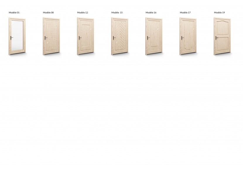 Gamme de portes d'entrée en Bois