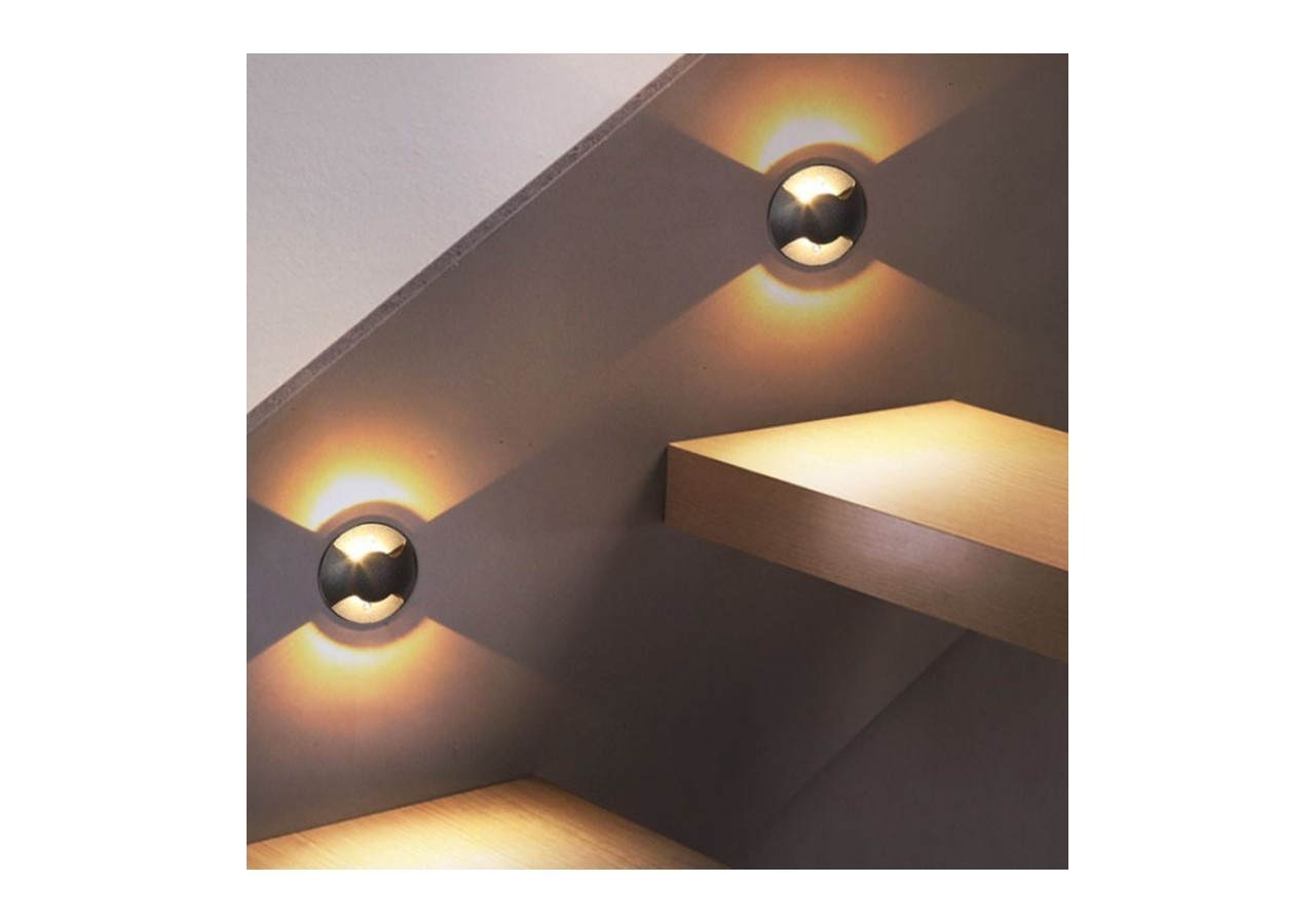 Balise encastrable au sol LED 0,75W 12V DC - BA50018-BC-B - Barcelona LED