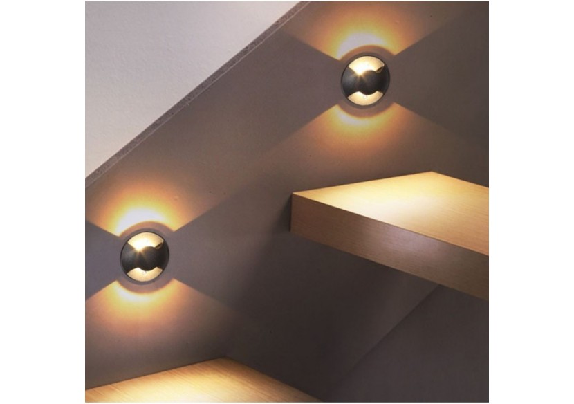 Balise encastrable au sol LED 0,75W 12V DC - BA50018-BC-B - Barcelona LED