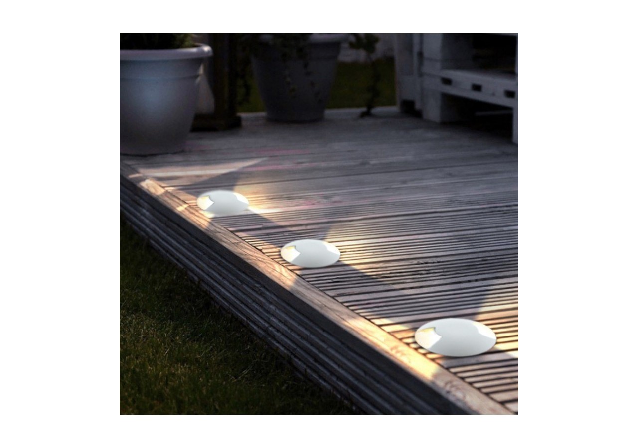 Balise encastrable au sol LED 0,75W 12V DC - BA50018-BC-B - Barcelona LED