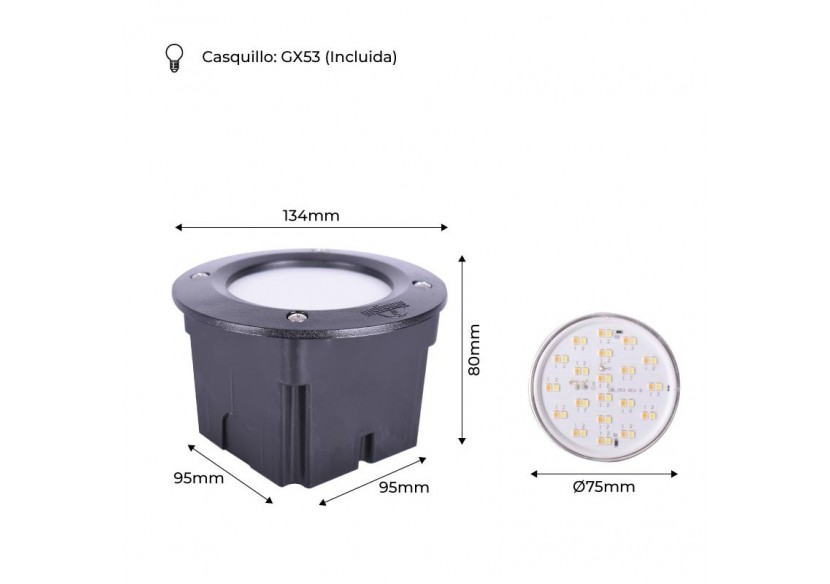 Applique LED encastrée FUMAGALLI LETI 100 round 3W - 2C1.000.000.AYG1K - Barcelona LED Applique LED encastrée FUMAGALLI LETI 100 round 3W - 2C1.000.000.AYG1K - Barcelona LED
