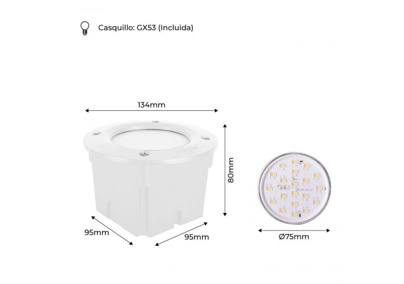Applique LED encastrée FUMAGALLI LETI 100 round 3W - 2C1.000.000.WYG1L - Barcelona LED Applique LED encastrée FUMAGALLI LETI 100 round 3W - 2C1.000.000.WYG1L - Barcelona LED
