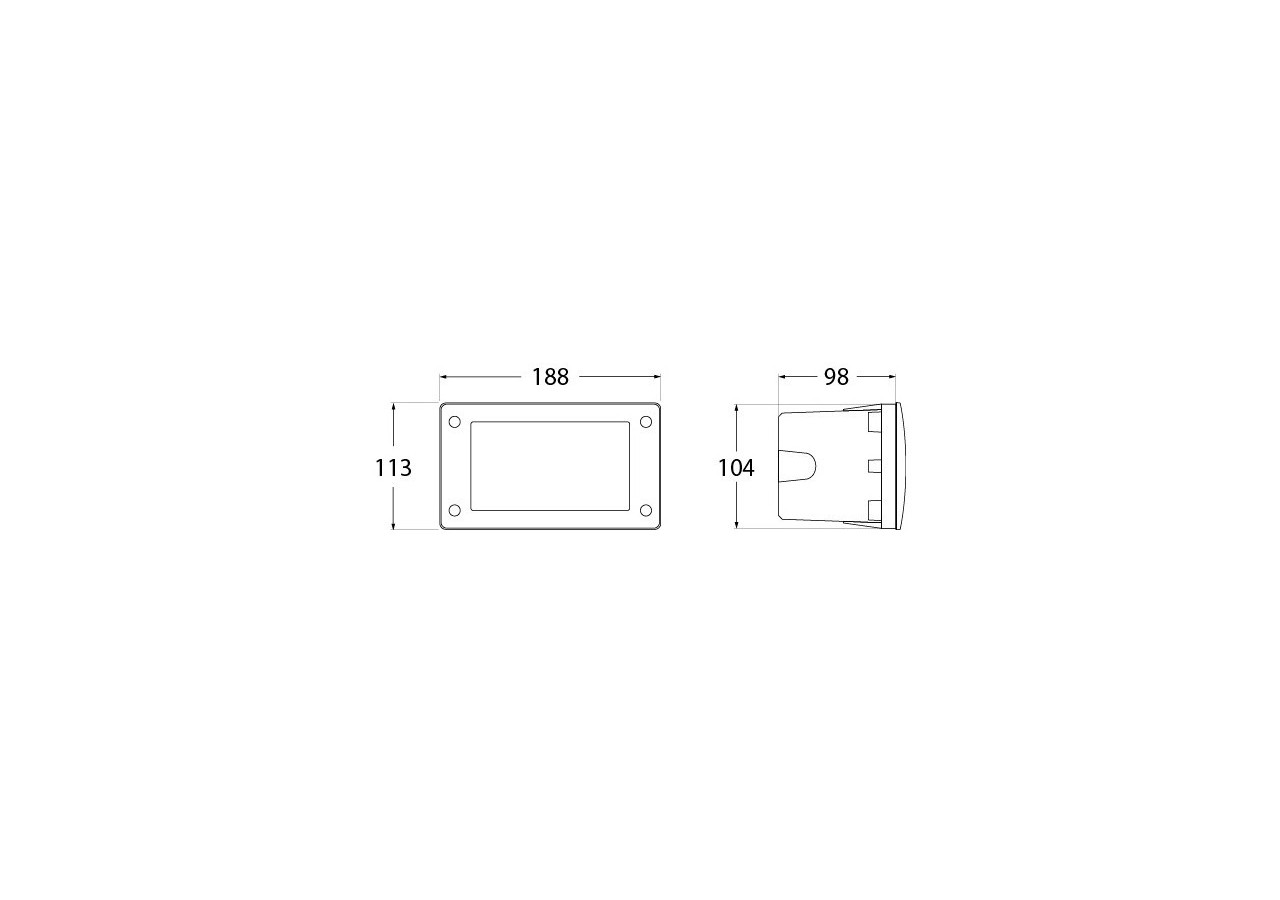 Balise murale LED encastrable Fumagalli "Leti 200 HS" 3W-IP66-GX53-CCT - 4C4.000.000.WYG1K - Barcelona LED